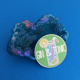 Gin and Tonic - Enamel Pin - Hand Over Your Fairy Cakes - hoyfc.com